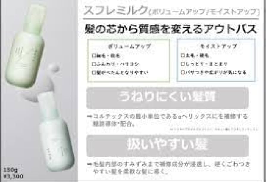 1613 ミューツヘアタッチ ボリュームアップ スフレミルク 500ml ボリュームアップ スフレミルク - muts hair touch ブランドサイト